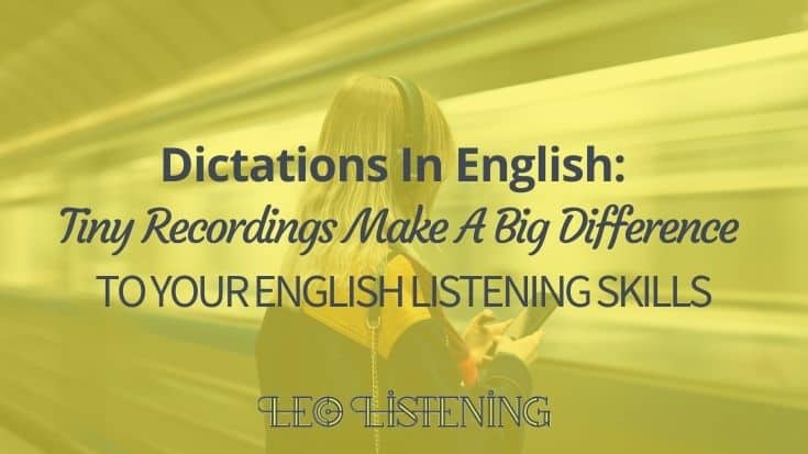 dictations in English