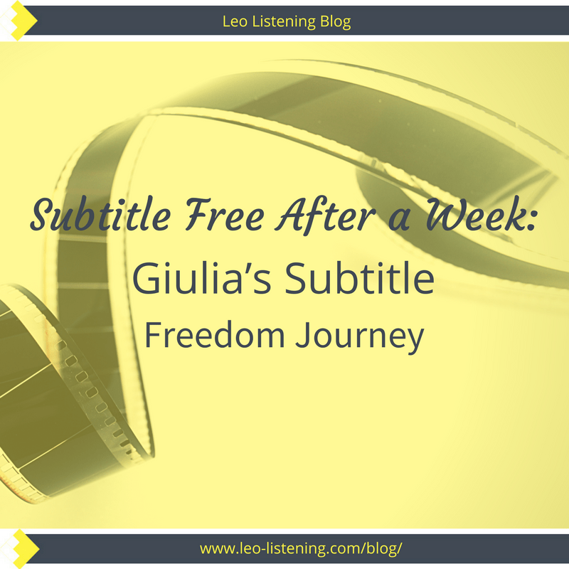 Subtitle free after a week - Guila's Subtitle Freedom Journey